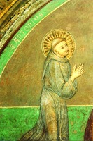 Антоний Падуанский. Роспись базилики Сант-Антония в Падуе. XIII в.