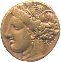 Монета из Карфагена. 250 г. Аверс (Британский музей, Лондон)