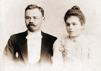 М. В. Карпов с женой. Фотография. Нач. XX в.