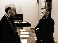 Кард. Йозеф Фрингс, архиеп. Кёльнский, и Й. Ратцингер во время II Ватиканского Собора. 1963 г.