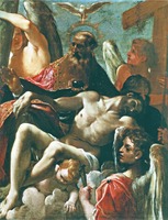 «Св. Троица». Ок. 1590 г. Худож. Л. Карраччи (Музеи Ватикана)