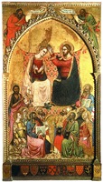 Коронование Богоматери, с пророками и святыми. 1372–1373 гг. Мастер Якопо ди Чоне (Галерея Академии, Флоренция)