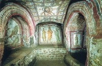 Кубикула Льва в катакомбах Коммодиллы. 375–380 гг.