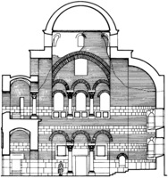Каср-ибн-Вардан. Храм. Разрез