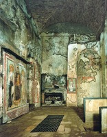 Подземная базилика святых Феликса и Адавкта в катакомбах Коммодиллы. Кон. IV в.
