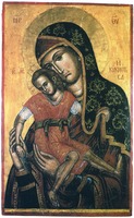 Киккская икона Божией Матери. 1-я пол. XVI в. (Визант. музей в дер. Педулас)