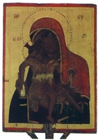 Киккская икона Божией Матери. Кон. XIV в. или ок. 1400 г. (собор мон-ря прп. Иоанна Лампадиста)