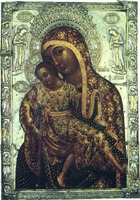 Киккская икона Божией Матери. Ок. 1789 г. Мастер И. Корнарос (кафоликон Киккского мон-ря)