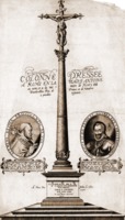Колонна в память о возвращении кор. Генриха IV в католич. веру. Гравюра. 1596 г. Мастер Ж. Леклерк (Lond. Brit. Museum. Prints and Drawings. 1865. 0610.47)