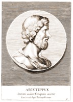 Аристипп. Гравюра. 1685 г.