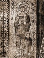 Мученики Кирик и Иулитта. Мозаика в трансепте кафедрального собора г. Монреале, Сицилия. 1183–1189 гг.