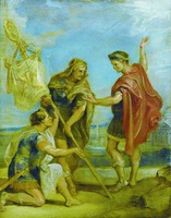 Лабарум. Эскиз к циклу «История Константина». 1622 г. Худож. П. П. Рубенс (частное собрание)