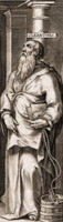 Клеанф. Гравюра. Фрагмент титульного листа изд. L. Annaei Senecae philosophi opera. Antw. 1615