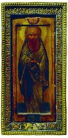 Прп. Кирилл Белозерский. Икона. 1624 г., запись — XIX в. (ВГИАХМЗ)