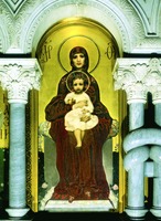 Богоматерь с Младенцем. Икона из иконостаса Кирилловского собора. 1885 г. Худож. М. А. Врубель.