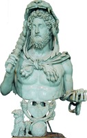 Имп. Коммод в образе Геркулеса. Бюст. II в. (Капитолийские музеи, Рим)