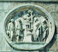 Жертвоприношение Диане. Рельеф Арки Константина, Рим. 312–315 гг.