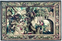 Победа имп. Константина Великого над Максенцием. Гобелен по эскизу П. Рубенса. 1625 г. (Художественный музей, Филадельфия)