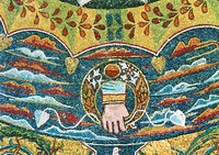 Десница Божия. Фрагмент мозаики в конхе центральной апсиды базилики сщмч. Климента. Ок. 1120–1125 гг.
