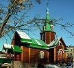 Церковь во имя блж. Ксении Петербургской в пос. Юрты. Фотография. Нач. XXI в.