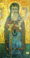 Прп. Антоний Великий. Икона. XVIII в. (Коптский музей, Каир)