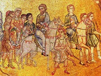 Путь в Ханаан. Мозаика т. н. купола Авраама в соборе Сан-Марко в Венеции. 1215 -1280 гг.