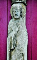 Св. Луп, еп. г. Сеноны. Скульптура портала ц. Сен-Лу-де-Но. Ок. 1160 г.