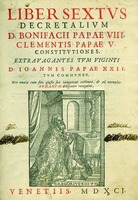 Титульный лист изд. «Corpus iuris canonici». Venetiis, 1591