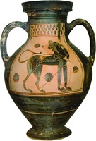 Амфора. 590 г. до Р. Х. (Коптский музей, Коринф)