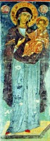 Богоматерь «Одигитрия». Роспись кафоликона. XIV в.