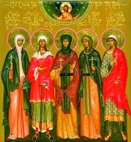 Собор св. Ксений. Икона. 2003 г. (частное собрание)