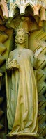 Св. Кунигунда. Скульптура Адамовых ворот в кафедральном соборе Бамберга. Ок. 20–40 г. XIII в.