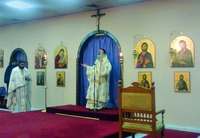 Воскресная проповедь в сербской церкви в Кувейте. Фотография. 2015 г.