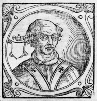 Лев VIII, папа Римский. Гравюра из кн.: Platina B. Historia. 1626. P. 146 (РГБ)