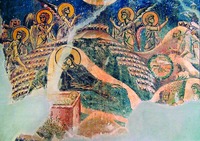 Рождество Христово. Роспись ц. вмч. Георгия Победоносца в Курбинове. 1191 г.