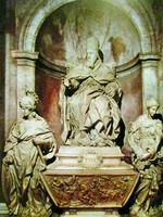 Надгробие папы Римского Льва XI. 1634–1652 гг. Худож. А. Альгарди (базилика св. Петра в Риме)