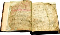 Лаврентьевская летопись. Начальный разворот. 1377 г. (РНБ. F.IV.2. Л. 1 об.— 2)