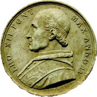 Лев XII, папа Римский. Памятная медаль. 1800–1849 гг. (Пинокотека Репосси в Кьяри)
