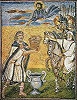 Прав. Мелхиседек встречает праотца Авраама. Мозаика базилики Санта-Мария-Маджоре в Риме. 432–440 гг.