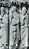 Прав. Мелхиседек, праотец Авраам, прор. Моисей. Скульптура портала Шартрского собора, Франция. 1194 г.