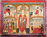 Св. Мартин и сцены его Жития. Алтарный образ. XV в. (Епархиальный и региональный музей в Сольсоне, Испания)