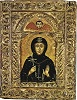 Прп. Матрона К-польская. Икона. XVII в. (музей Византийской культуры, Фессалоника)