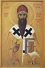 Св. Мелетий I (Пигас), патриарх Александрийский. Икона. 1985 г. (мон-рь Анкарафу, Крит)