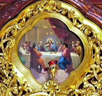 Тайная вечеря. Икона. 1866 г. (иконостас ц. Св. Духа Троице-Сергиевой лавры)