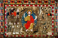 Иисус Христос во славе. Сцены из Жития св. Мартина. Алтарный образ. 1250 г. (Художественный музей Уолтерса, Бал-тимор)