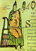 Св. Мартин, еп. Бракары Августы. Миниатюра из рукописи «Codex Albendensis». Ок. 976 г. (Matrit. 1791-2)