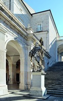 Памятник св. Бенедикту в аббатстве Монте-Кассино. 1735 г. Скульптор К. ди Каррара