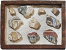 Фрагменты живописного слоя XI в. из базилики аббатства Монте-Кассино