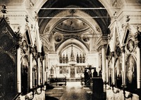 Интерьер церкви вмц. Екатерины. Фотография. Ок. 1900 г.