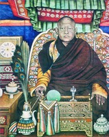 Богдо-гэгэн VIII, первый великий хан независимой Монголии. Худож. Б. Шарав. Ок. 1924 г. (Музей изобразительного искусства Монголии, Улан-Батор)